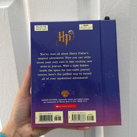Harry Potter Deluxe Journal And Light Notebook Journal New scholastic HP Warner - Picture 2 of 13